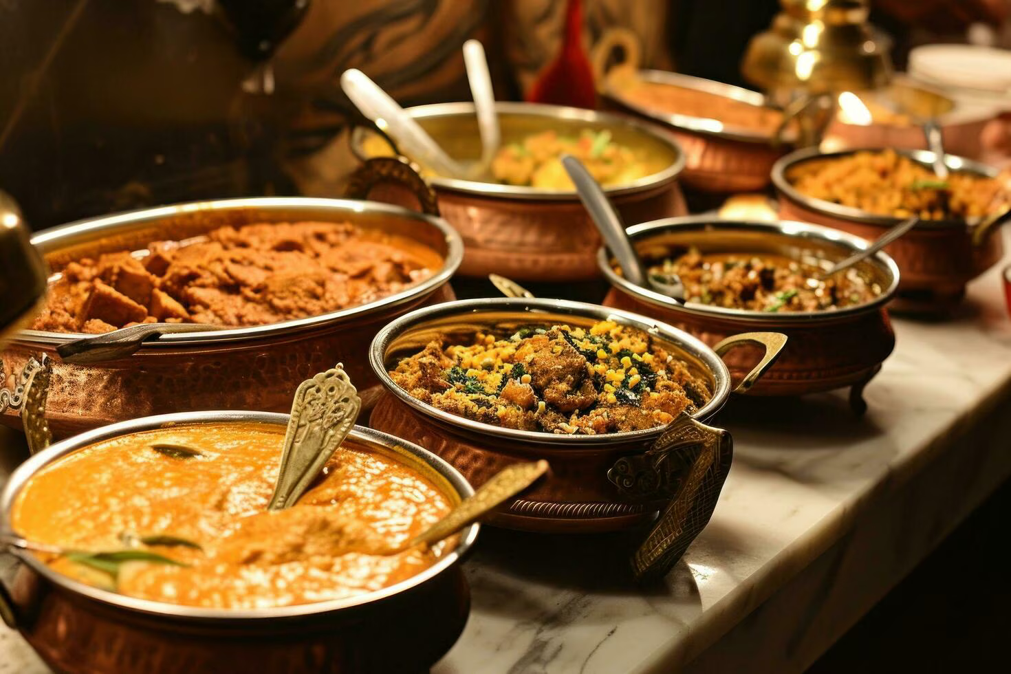 A rich selection of Indian dishes at Chandra Residency